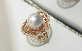 WILLS 款式鑒賞 ~  流線戒指  · 南洋珍珠 - WILLS JEWELLERY