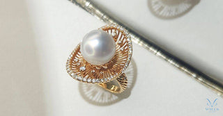 WILLS 款式鑒賞 ~  流線戒指  · 南洋珍珠 - WILLS JEWELLERY