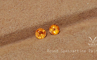 WILLS 寶石介紹 ~ 圓形芬達石對裝 - WILLS JEWELLERY
