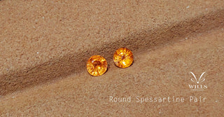 WILLS 寶石介紹 ~ 圓形芬達石對裝 - WILLS JEWELLERY