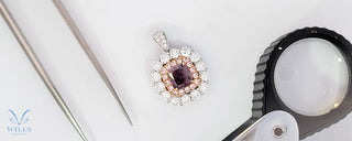 WILLS 款式鑒賞 ~ 獨特的天然高冷紫鑽吊墜 - WILLS JEWELLERY