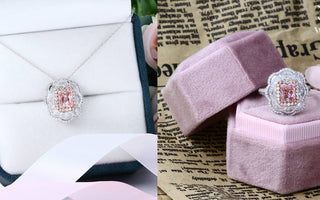 WILLS 款式鑒賞 ~ 匠心設計 •「森林之花」粉鑽鑽石戒指<兩戴款> - WILLS JEWELLERY