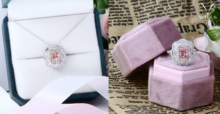 WILLS 款式鑒賞 ~ 匠心設計 •「森林之花」粉鑽鑽石戒指<兩戴款> - WILLS JEWELLERY