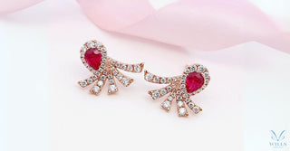 WILLS 款式鑒賞 ~ 紅翼耳環 ·  鴿血紅紅寶石 - WILLS JEWELLERY