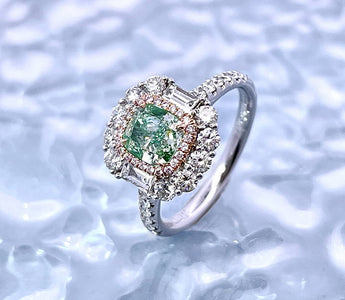 WILLS 款式鑒賞 ~ 碧湖星河 ·  綠鑽戒指 - WILLS JEWELLERY