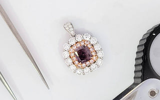 WILLS 款式鑒賞 ~ 獨特的天然高冷紫鑽吊墜 - WILLS JEWELLERY