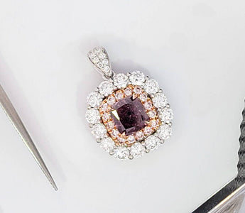 WILLS 款式鑒賞 ~ 獨特的天然高冷紫鑽吊墜 - WILLS JEWELLERY