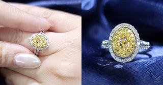 WILLS 款式鑒賞 ~ 雙行圍石戒指 · 梨形黃鑽 - WILLS JEWELLERY