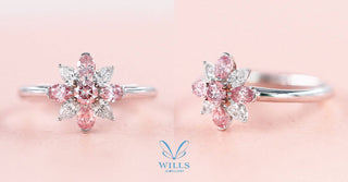 WILLS 款式鑒賞 ~ Argyle粉鑽雪花戒指 - WILLS JEWELLERY