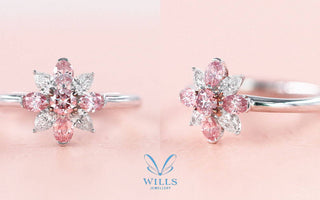 WILLS 款式鑒賞 ~ Argyle粉鑽雪花戒指 - WILLS JEWELLERY