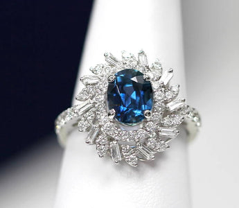 【WILLS LIVE TALK】無燒 靛青藍寶石・雪花戒指 - WILLS JEWELLERY