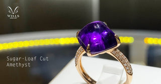 WILLS 款式鑒賞 ~ Sugarloaf Amethyst 玫瑰金鑽石戒指 - WILLS JEWELLERY