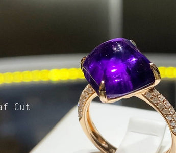 WILLS 款式鑒賞 ~ Sugarloaf Amethyst 玫瑰金鑽石戒指 - WILLS JEWELLERY