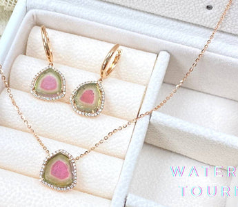 WILLS 款式鑒賞 ~ 西瓜碧璽(Watermelon Tourmaline)鑽石套裝 - WILLS JEWELLERY