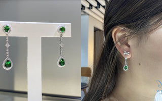 WILLS 款式鑒賞 ~ 變身三戴法 x 沙弗萊寶石鑽石耳環 - WILLS JEWELLERY