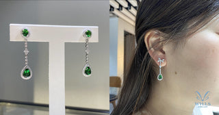 WILLS 款式鑒賞 ~ 變身三戴法 x 沙弗萊寶石鑽石耳環 - WILLS JEWELLERY