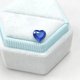 1.12ct 天然心形切割矢車菊藍寶石 (附証書) - WILLS JEWELLERY
