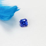 3.00ct 天然上丁方形切割坦桑石 - WILLS JEWELLERY