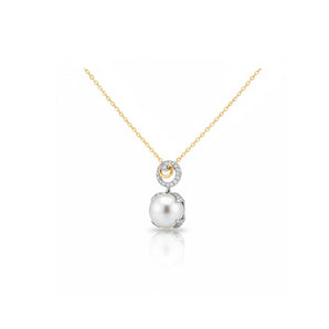 小花形吊墜 • 8mm日本Akoya珍珠 - WILLS JEWELLERY