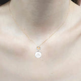 小花形吊墜 • 8mm日本Akoya珍珠 - WILLS JEWELLERY