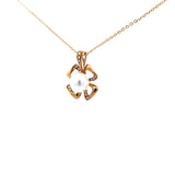 花形層次吊墜 • 8mm日本Akoya珍珠 - WILLS JEWELLERY