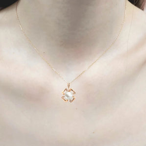 花形層次吊墜 • 8mm日本Akoya珍珠 - WILLS JEWELLERY