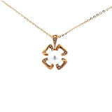 花形層次吊墜 • 8mm日本Akoya珍珠 - WILLS JEWELLERY