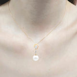 流線形吊墜 • 9mm日本Akoya珍珠 - WILLS JEWELLERY