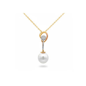 流線形吊墜 • 9mm日本Akoya珍珠 - WILLS JEWELLERY