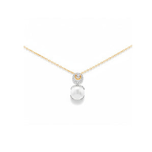 小花形吊墜 • 8mm日本Akoya珍珠