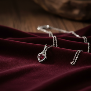 心動紅寶石吊墜