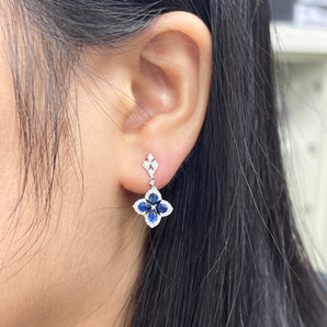 Garden • Sapphire and diamond earringsll 