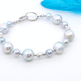 層次手鏈 • 日本Akoya銀藍色珍珠 - WILLS JEWELLERY