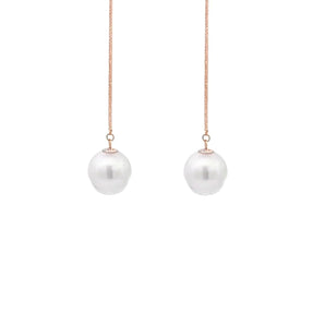 優雅長耳環・日本Akoya珍珠 - WILLS JEWELLERY