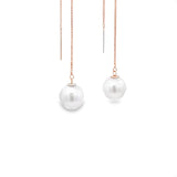 優雅長耳環・日本Akoya珍珠 - WILLS JEWELLERY