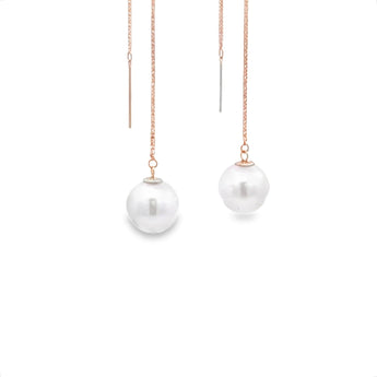 優雅長耳環・日本Akoya珍珠 - WILLS JEWELLERY