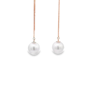 優雅長耳環・日本Akoya珍珠 - WILLS JEWELLERY