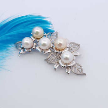 花卉胸針 • 日本Akoya珍珠 - WILLS JEWELLERY