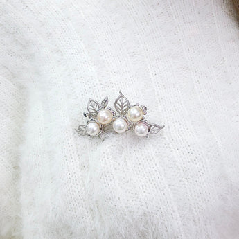 花卉胸針 • 日本Akoya珍珠 - WILLS JEWELLERY