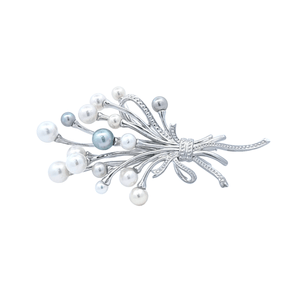 花束胸針 • 日本Akoya珍珠 - WILLS JEWELLERY