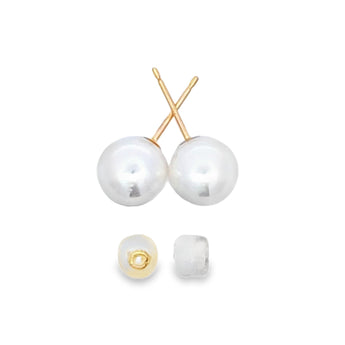 【網店限定】經典日本Akoya珍珠耳環 (8 - 9mm) - WILLS JEWELLERY