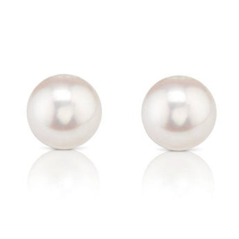 經典日本Akoya珍珠耳環 (9 - 9.5mm) - WILLS JEWELLERY