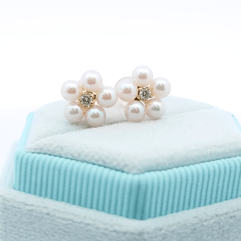 花花耳環 • 日本Baby Akoya珍珠 - WILLS JEWELLERY