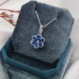 Blossom・藍寶石鑽石吊墜 - WILLS JEWELLERY