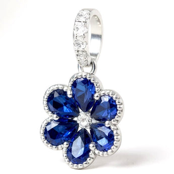 Blossom・藍寶石鑽石吊墜 - WILLS JEWELLERY