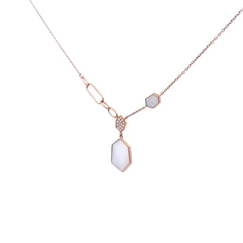 Enchaîner幾何頸鏈・珍珠貝母 - WILLS JEWELLERY