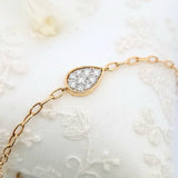 Enchaîner水滴形手鏈．鑽石 - WILLS JEWELLERY