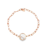 Enchaîner圓形手鏈．珍珠貝母 - WILLS JEWELLERY