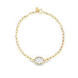 Enchaîner橢圓形手鏈．鑽石 - WILLS JEWELLERY