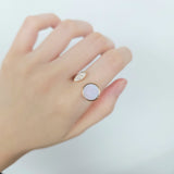 Enchaîner圓形開口戒指．珍珠貝母 - WILLS JEWELLERY